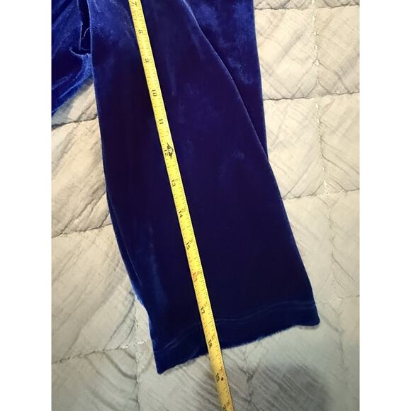 Madison Tara Women’s Sz 16 Blue Velvet Y2K Style Dress Holiday festival - Picture 7 of 9